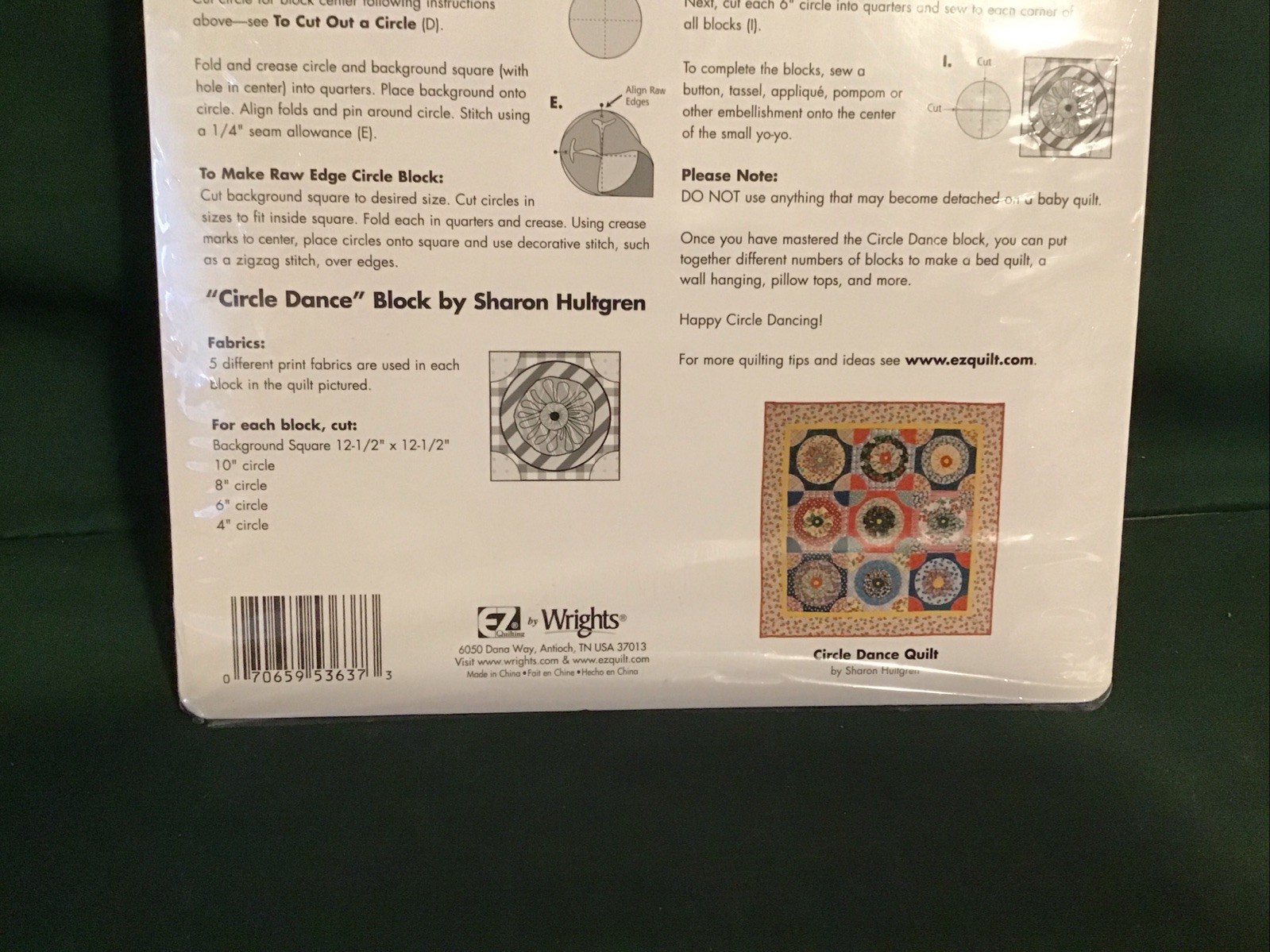 Easy Circle Cut by Sharon Hultgren