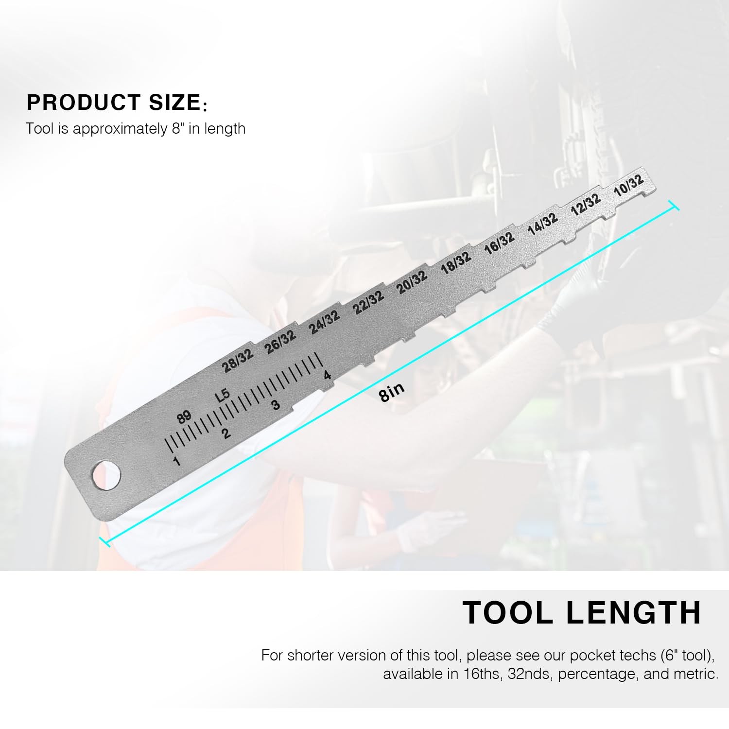 Brake Tech Tools Made in America Technician Gauge Pocket Labeled...