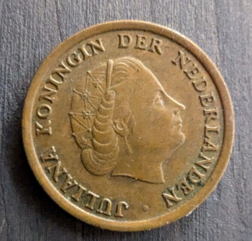 1961 Netherlands - 1 Cent - World Coin - Bronze