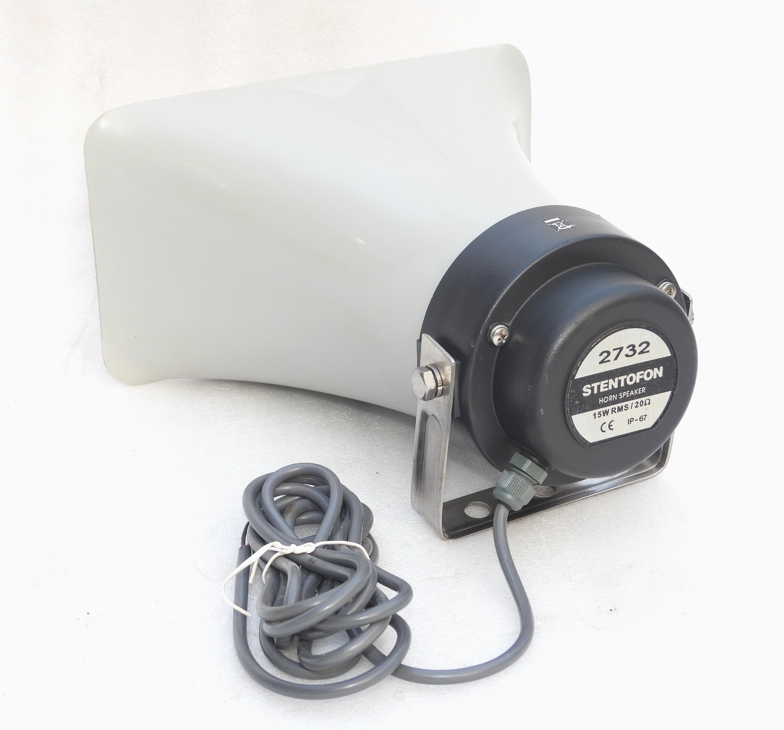 NOS STENTOFON 2732 MARINE INDUSTRIAL WEATHER-PROOF HORN SPEAKER 15W RMS