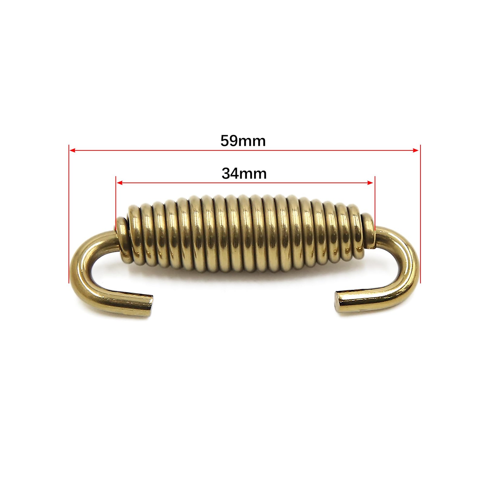 8pcs Stainless Steel Swivel Motorcycle Exhaust Pipe Gold Tone 14 x 10 x 2 cm