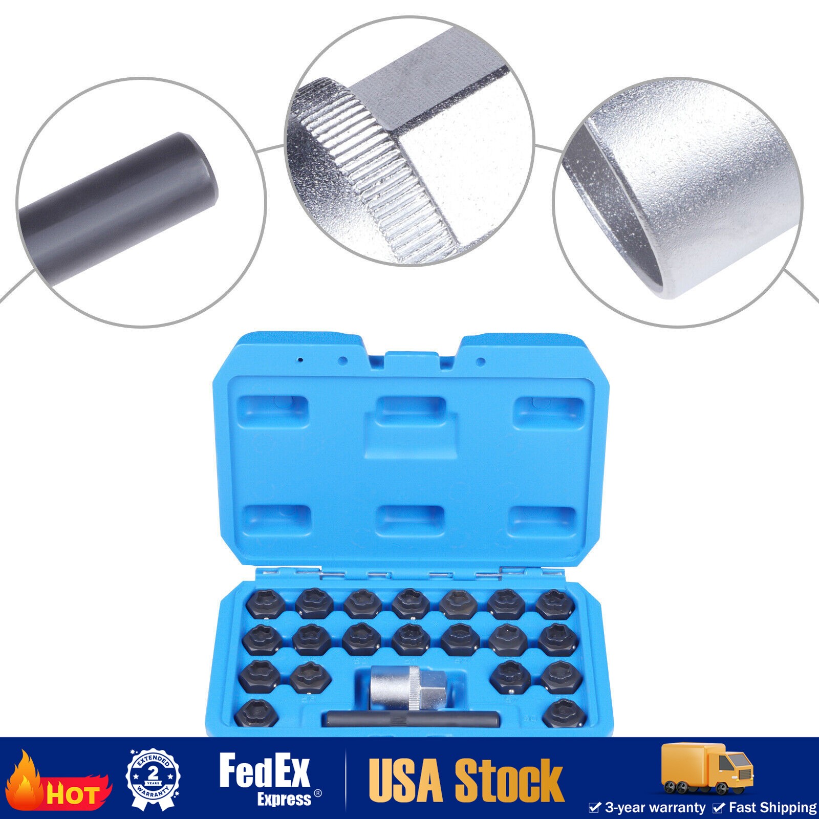 Wheel Lock Key Removal Kit Anti-Theft Lug Nut Set Fit For BMW Wheel Locking Key
