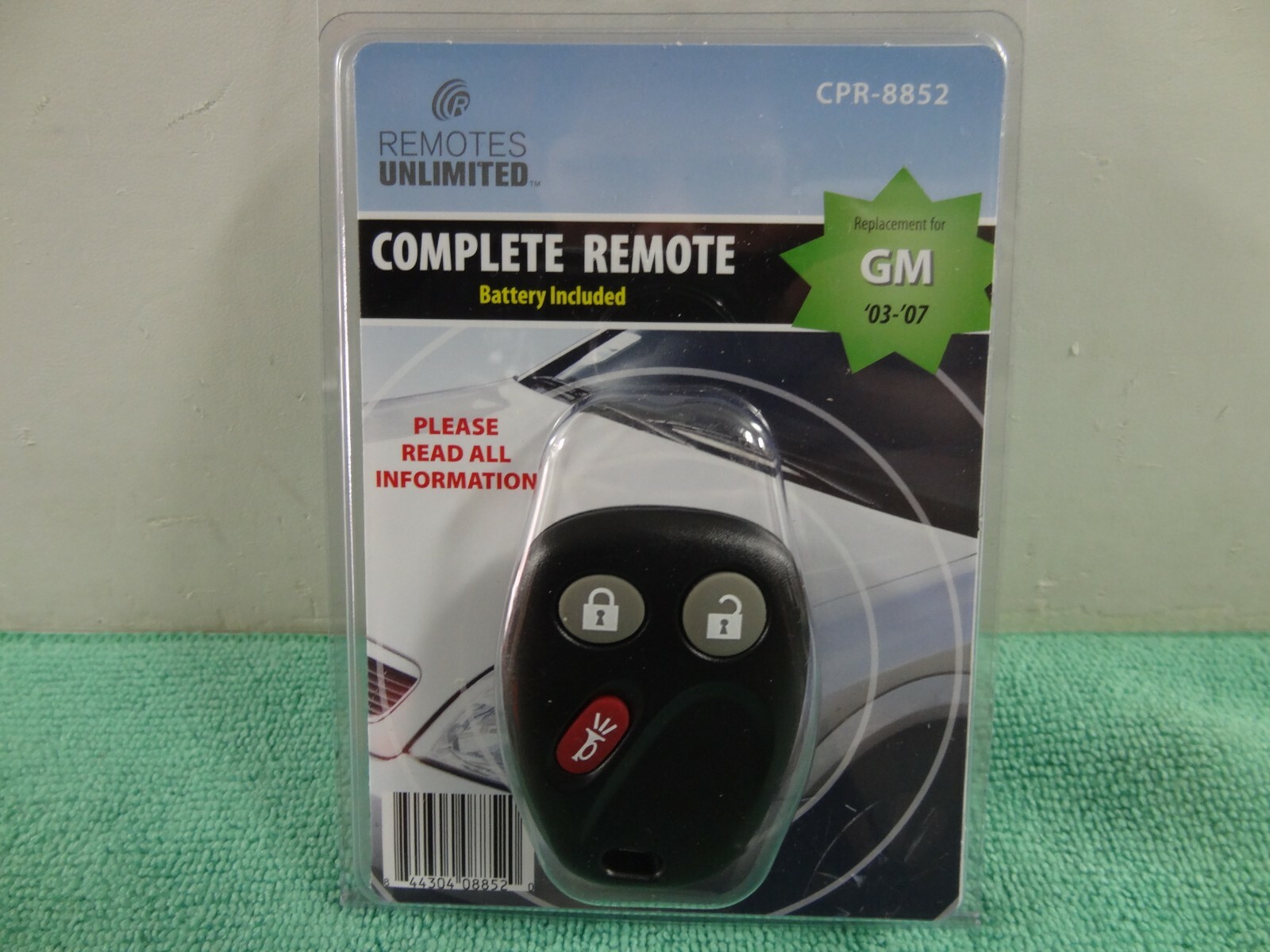 Brand New Remotes Unlimited CPR-8852 GM '03 to '07  3-Button Remote