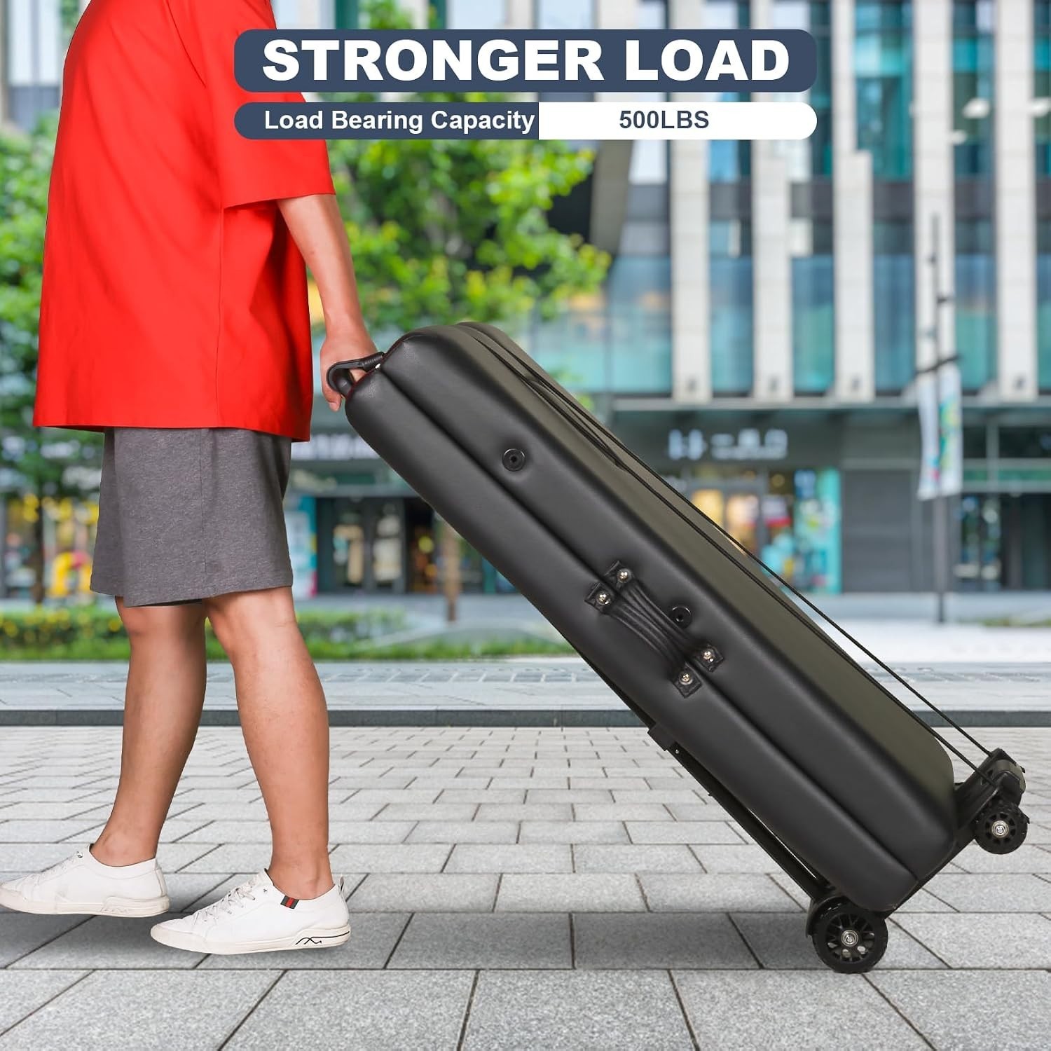 Portable Massage Table Cart with Wheels - Lightweight & Foldable Convenience