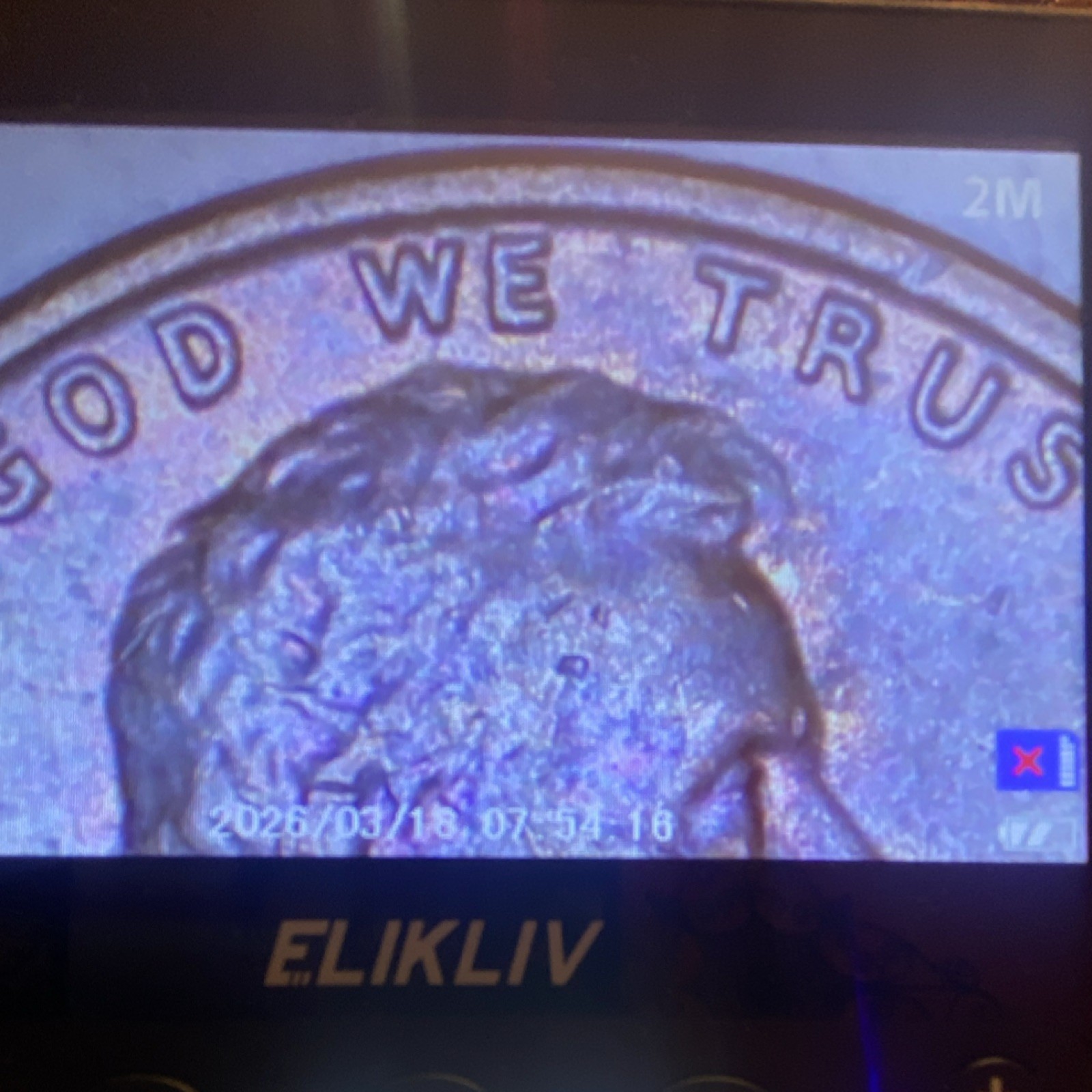 1976-D Rainbow Toning Error Circulated Coin