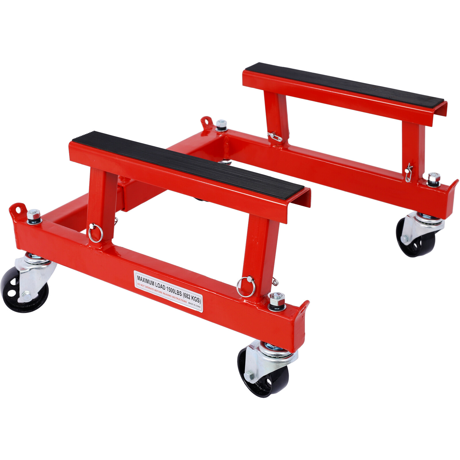 1500lbs ATV Motorcycle Engine Stand Cradle Shop Dolly Adjustable Width & Height