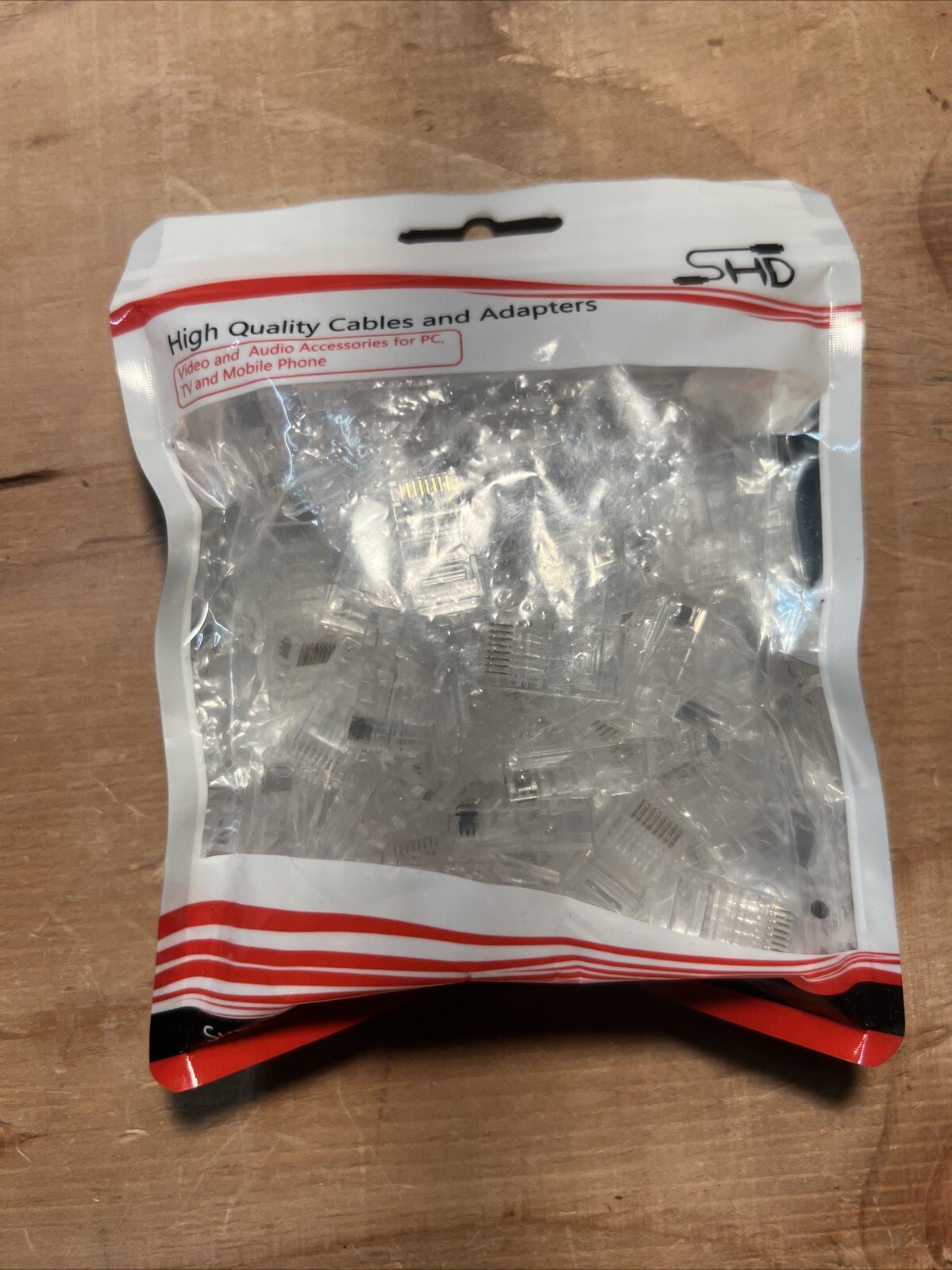 100pcs SHD RJ45 Connectors for CAT5E CAT6 - New in package - 100 pieces