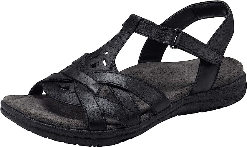 EARTH ORIGINS Women’s SYLVIE Sandal Cushioned Footbed Round Open Toe NIB
