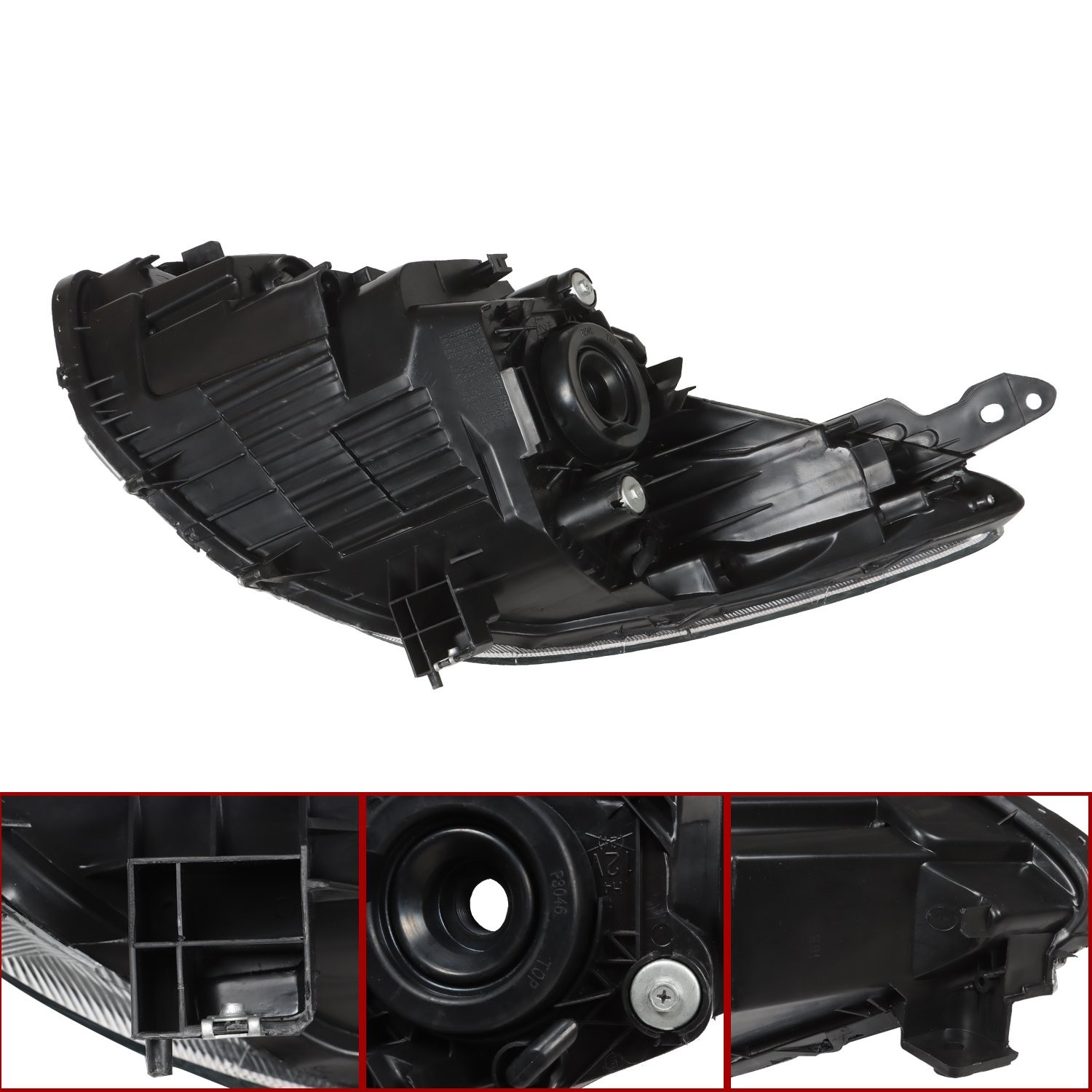 Pair Halogen Headlights Left&Right Side Headlamp For 2011-2014 Mazda 2 LH RH