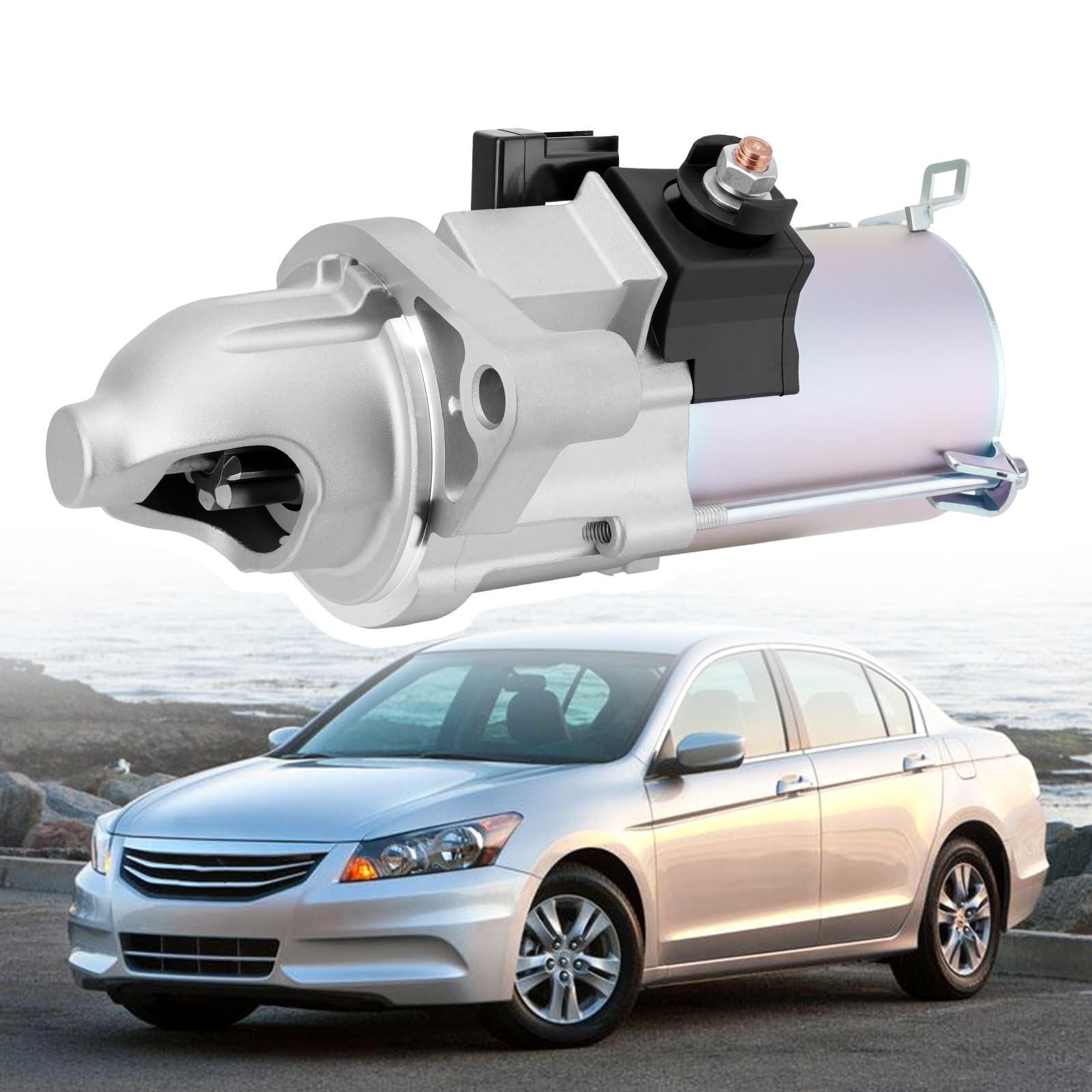 17960N Starter Motor Compatible with 2006-2012 Honda Accord 2006-2011 Honda C...