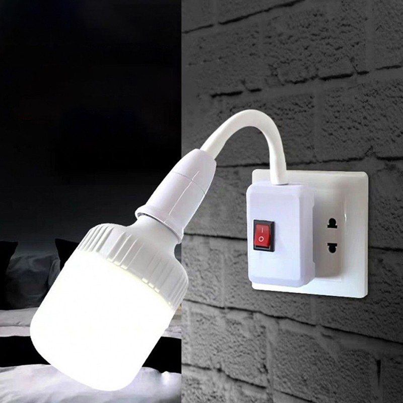 E27 Lamp Adjustable Light Flexible Bend Mobile Test LED Light Socket Light Plug