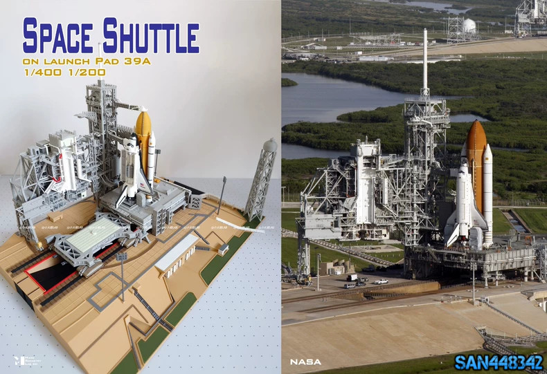 NEW 1/400 Dragon Space Shuttle Launch Site 3D Printed Model Gift