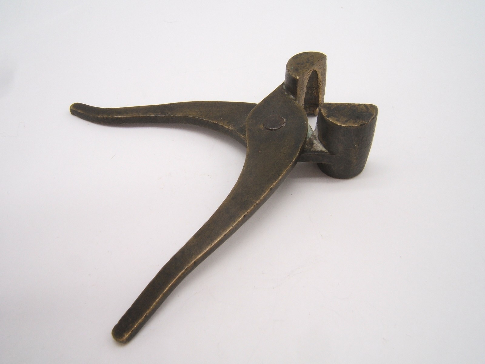 ANTIQUE IRON BULLET MOLD WELL MADE