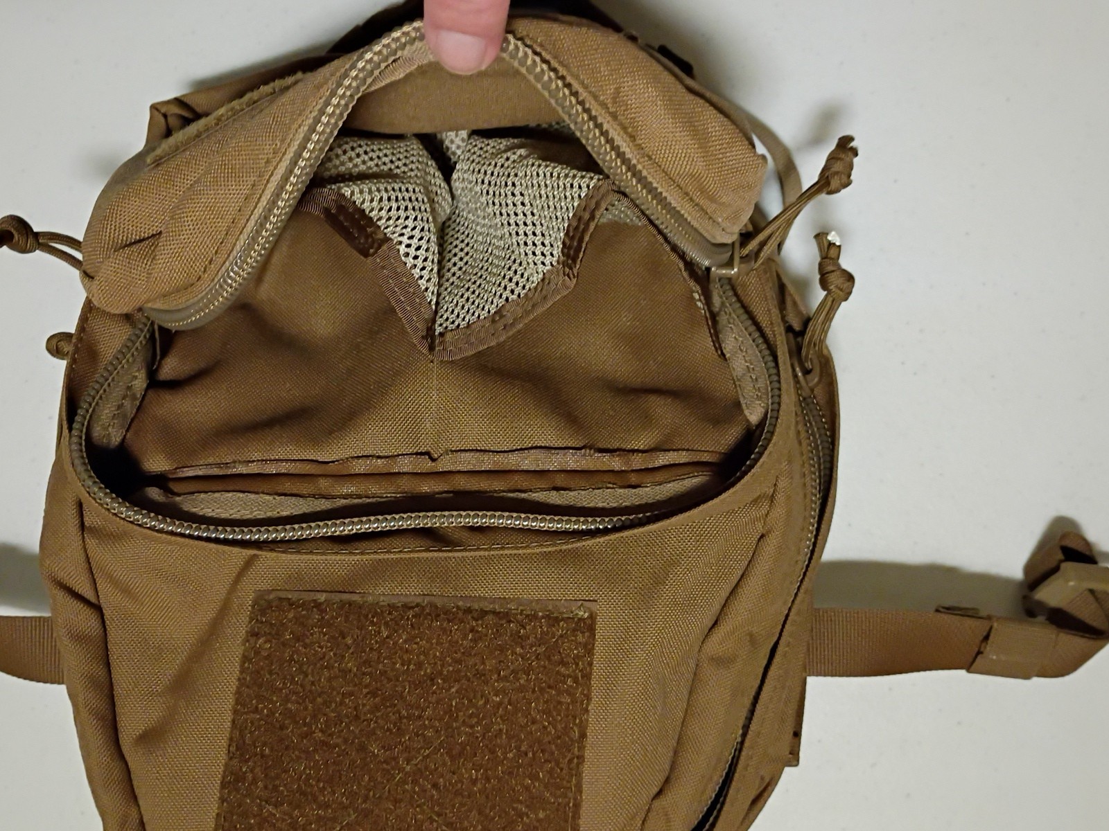 Plate Carrier Back Assault Panel Pack (fits Camelback) Coyote Brown -Made in USA