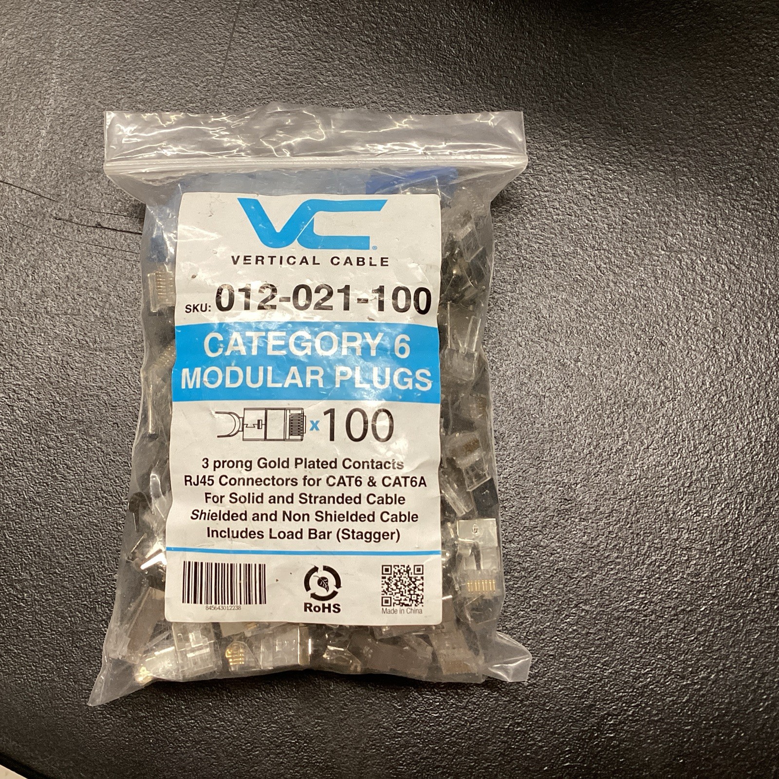 Vertical Cable 012-021-100. Pack Of 100