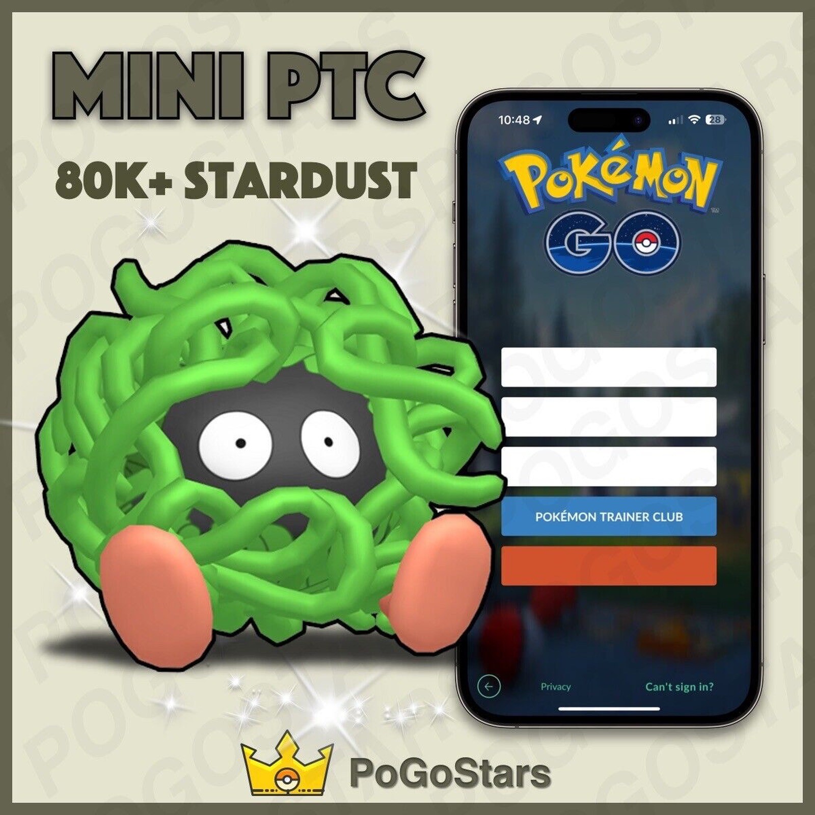 Pokémon PTC GO - Shiny Tangela - 80K Stardust✨Read Description✨
