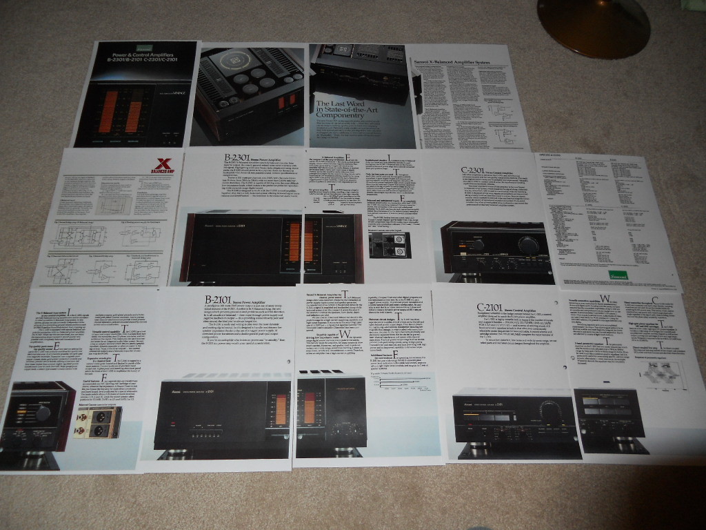 Sansui High End 1980 Brochure, B-2301,B-2101 Amplifiers, C-2301, C-2101 Preamps