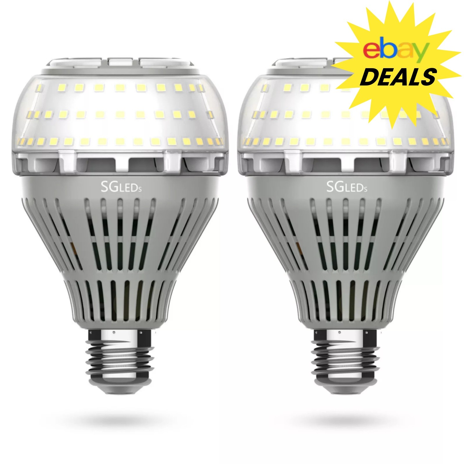 2pcs LED Light Bulbs 250W Equiv. 27W 3500lm 3000K Warm White Indoor Lamp Bulb