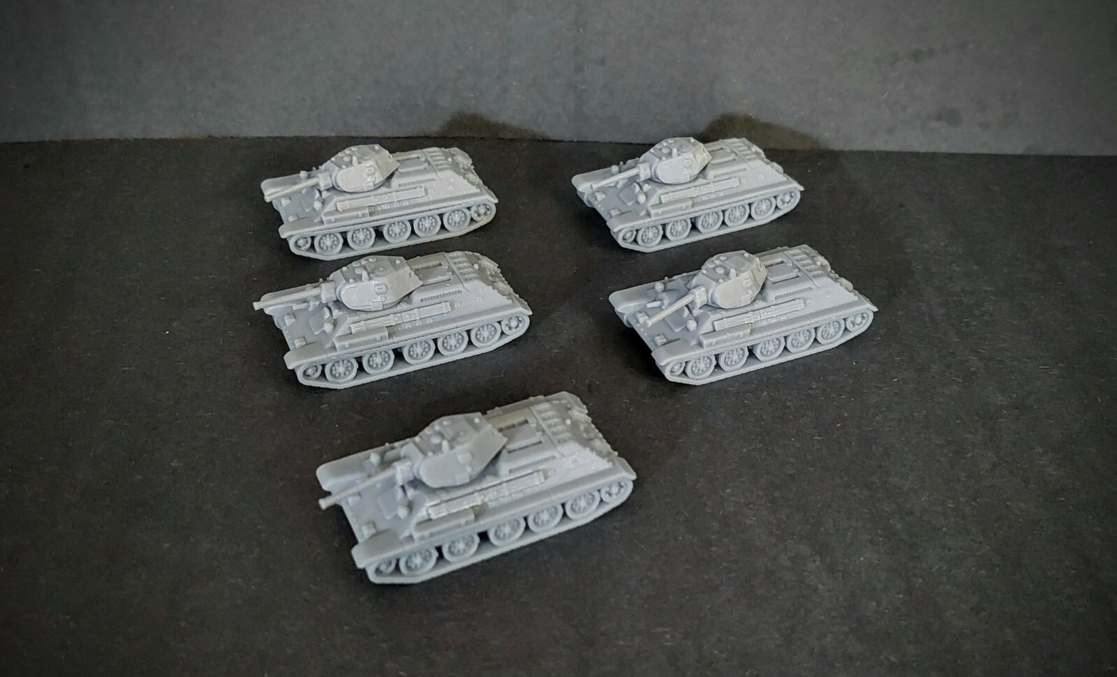 28mm Soviet T-34 76mm Platoon For Bolt Action X5 1/56th Scale