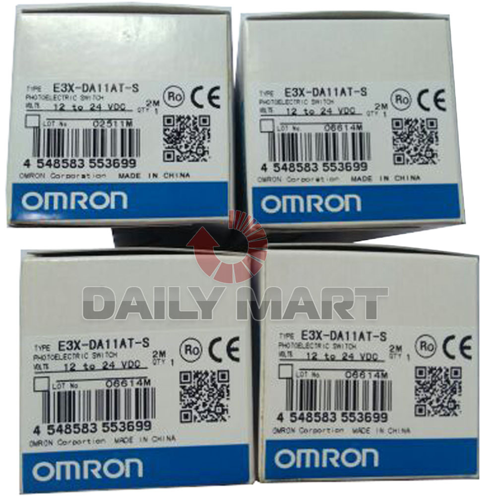 Brand New In Box Omron E3X-DA11AT-S 12-24 VDC Photoelectric Switch