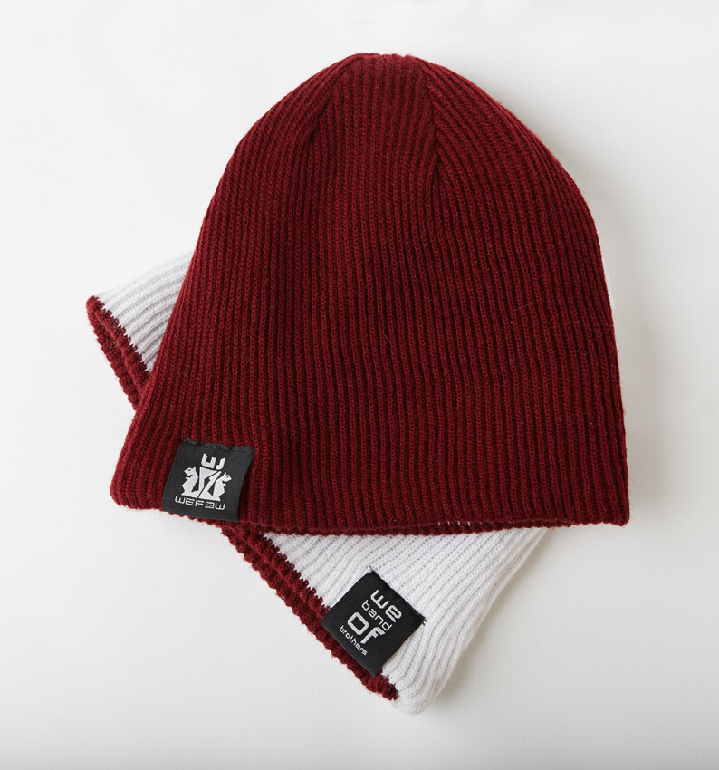 BEANIE HAT REVERSIBLE - Different colours - WeFew clothing acrylic