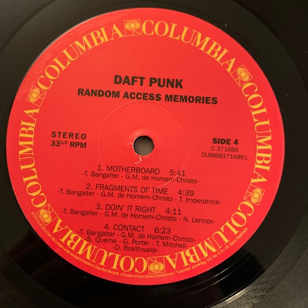 Daft Punk - Random Access Memories (2x VINYL) - HOUSE *SEALED*