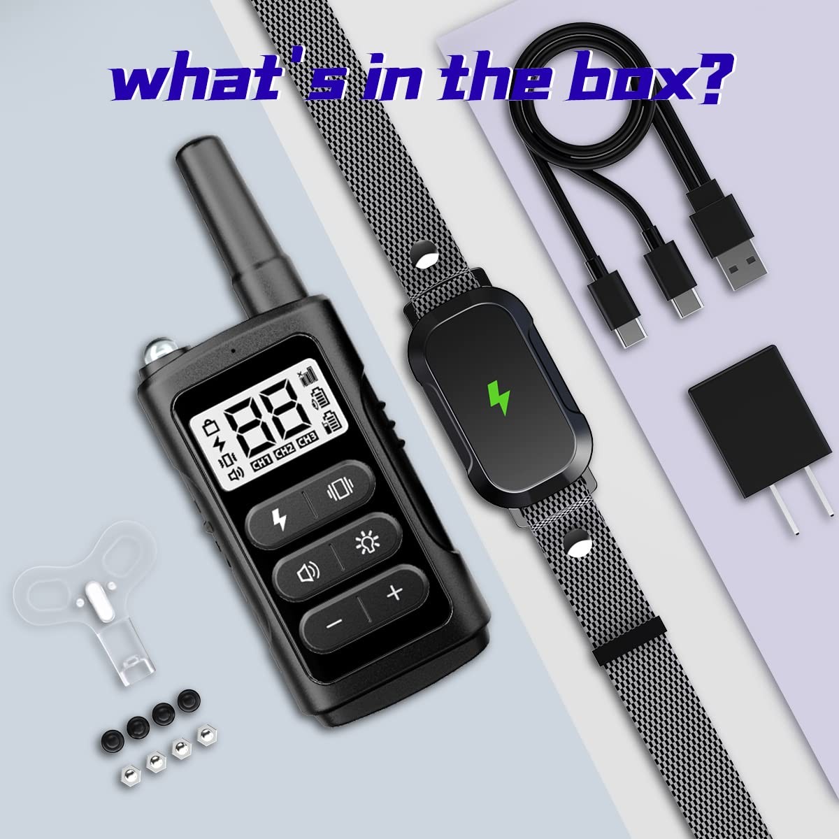 Electronic Training Collar Dog Collar with 3300Ft Remote Range 4 Training Mod...