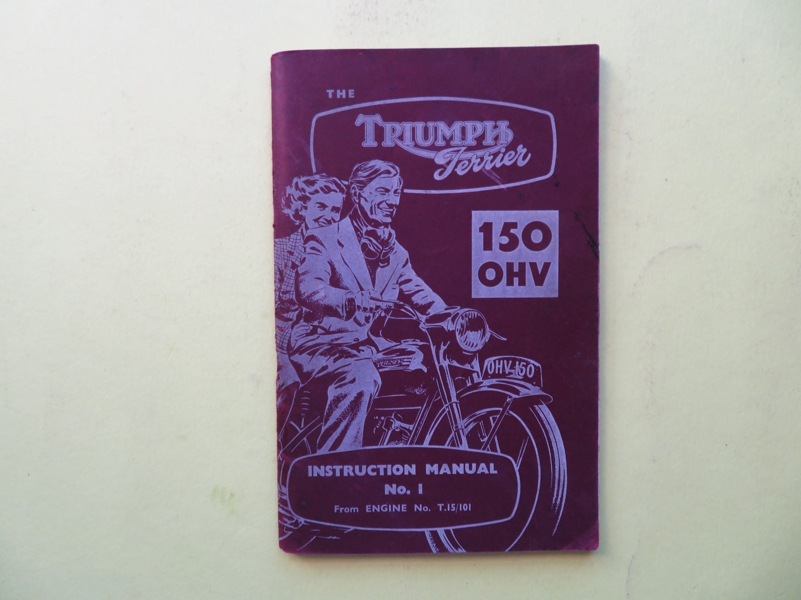TRIUMPH TERRIER T15 150cc OWNERS MANUAL HANDBOOK