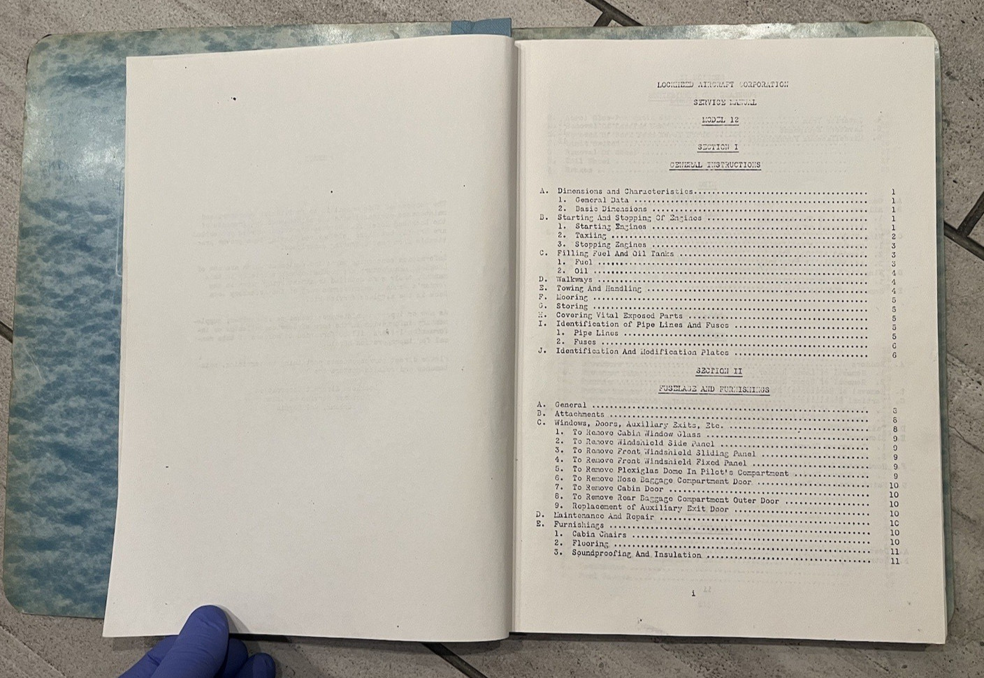 Lockhead 12 Service Manual Illustrated Older Copy