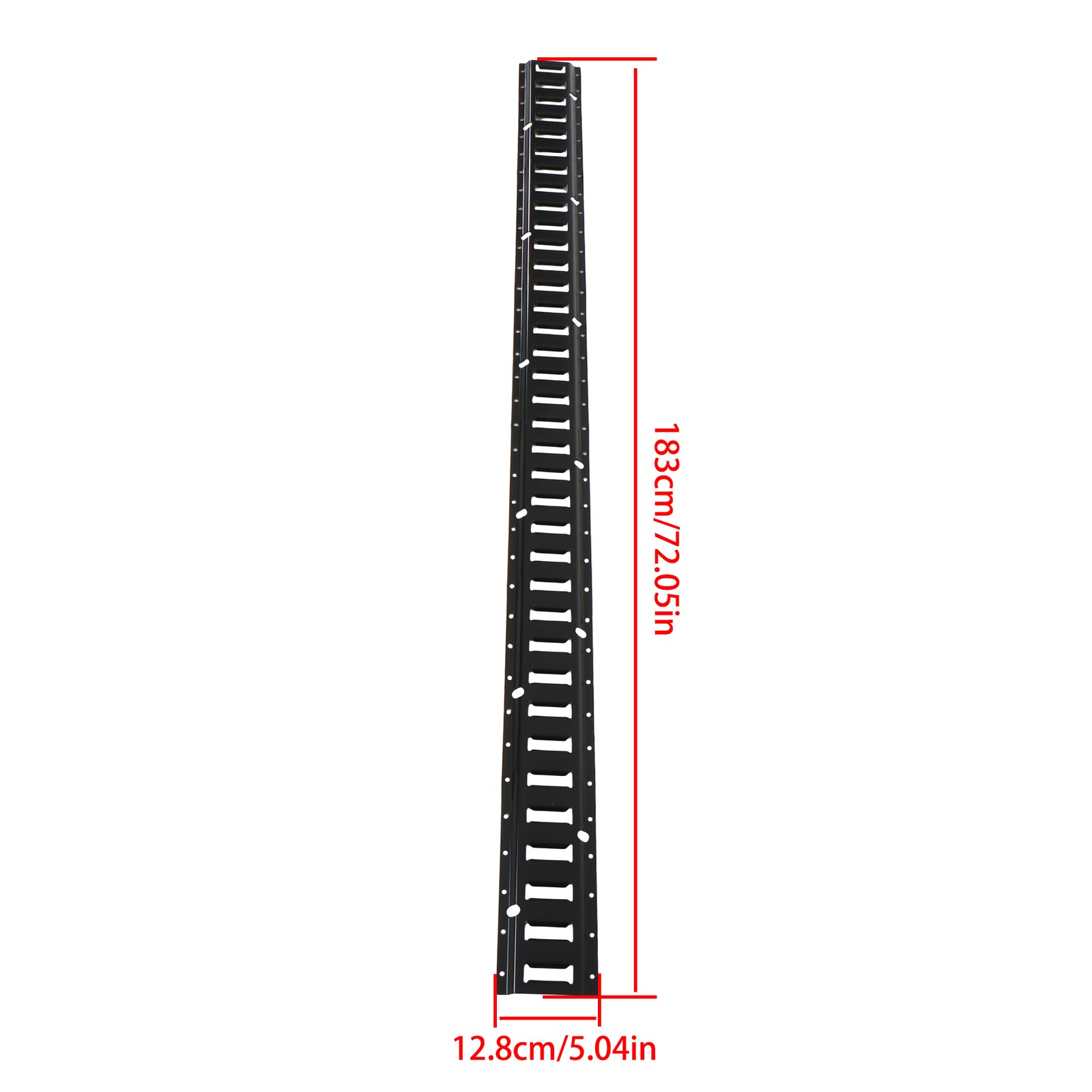 Labwork 4 Pack 6' E Track Tie Down Rail Kit Powder-Coat Black For Garages Vans