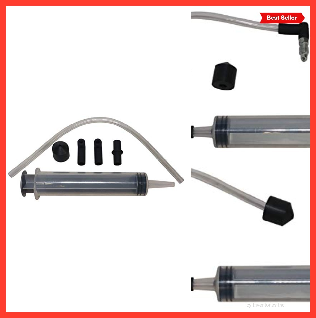 Vacuum Brake Bleeding Kit Master Cylinder Bench Bleeder Suction Gun Fluid
