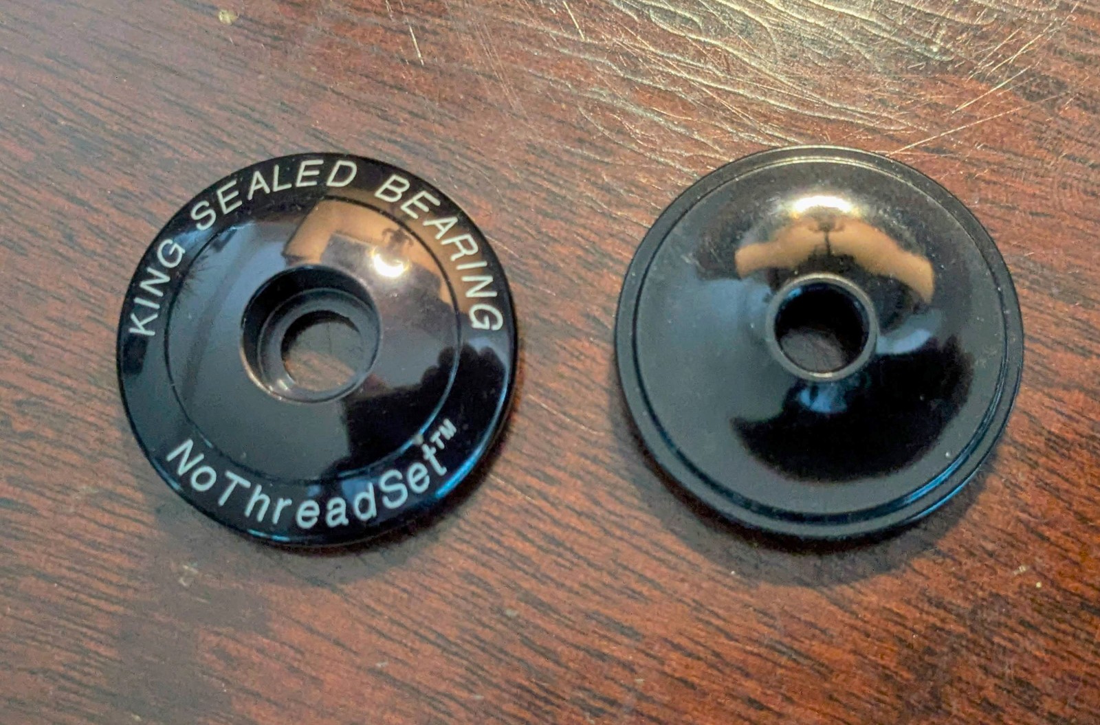 Chris King NoThreadSet headset Stem preload top Cap 1- 1/8" gloss finish