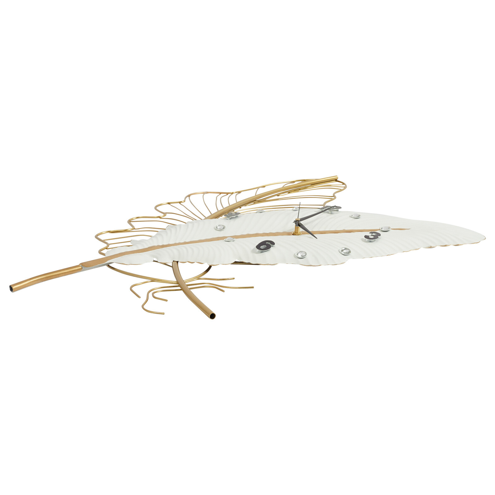 Large Wall Clock, Feather-shaped Wall Clock, Decorative Wall Clock for Home