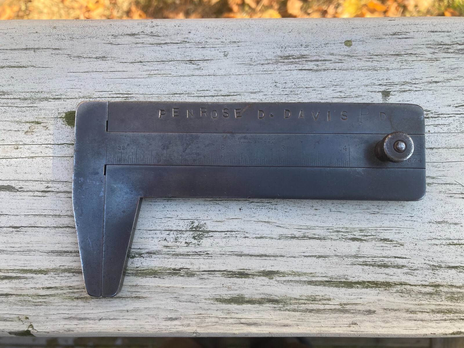 Vintage Brown & Sharpe Mfg. Co. #674 Rolling Mill Caliper Gage Machinist Tool