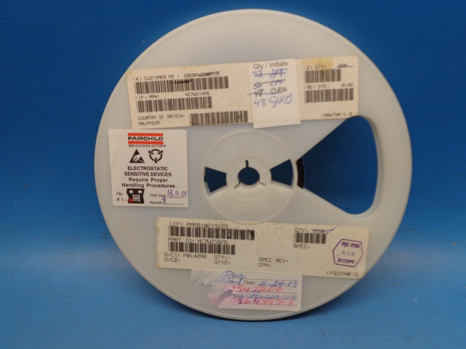 (48) NC7WZ16P6X FSC UHS DUAL BUFFER NC7WZ16P6 6 PIN SC-70-6 SC-88 NOS LEADED