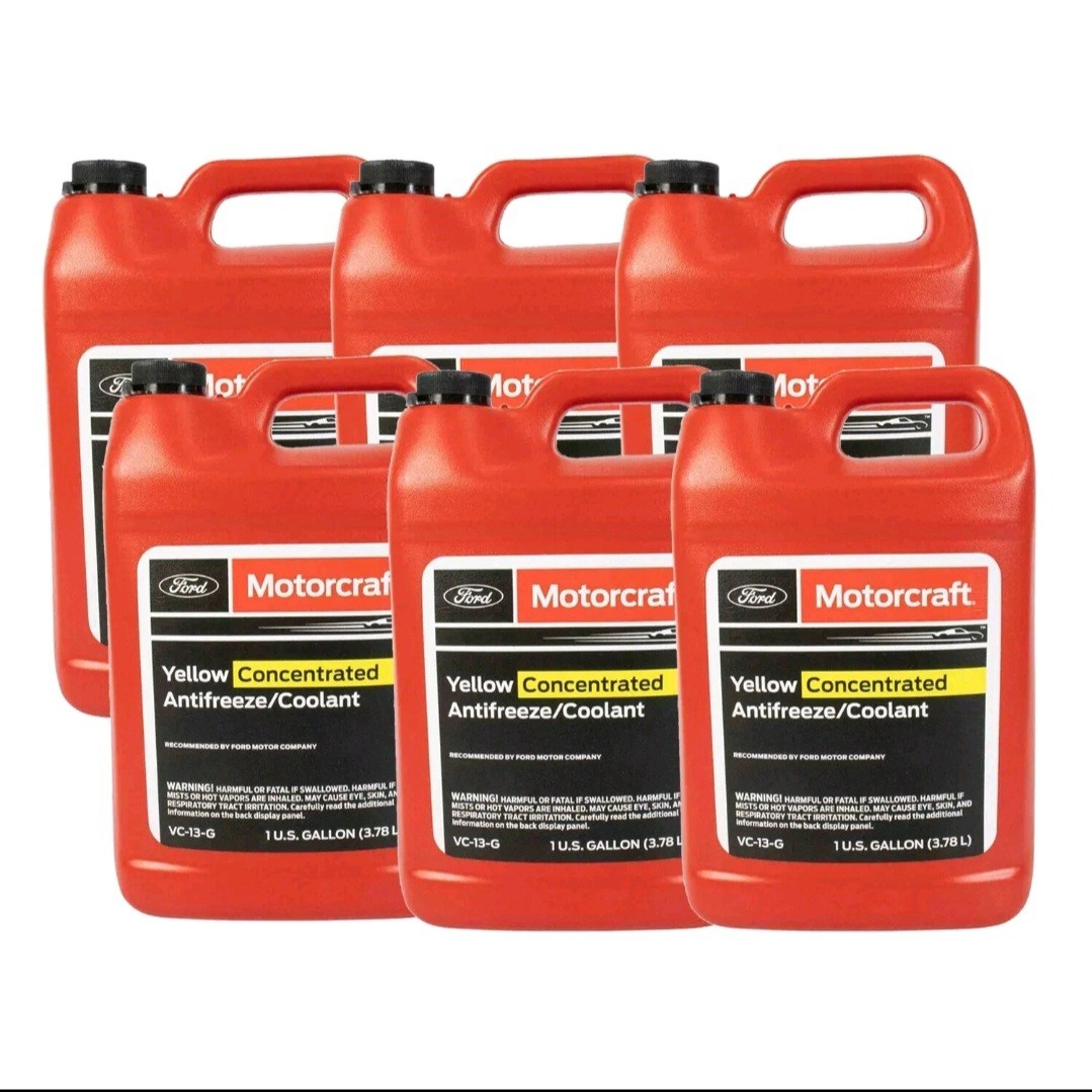 OEM ford MotorCraft Vc13G X 6 Antifreeze Coolant Yellow Concentrated Made In USA
