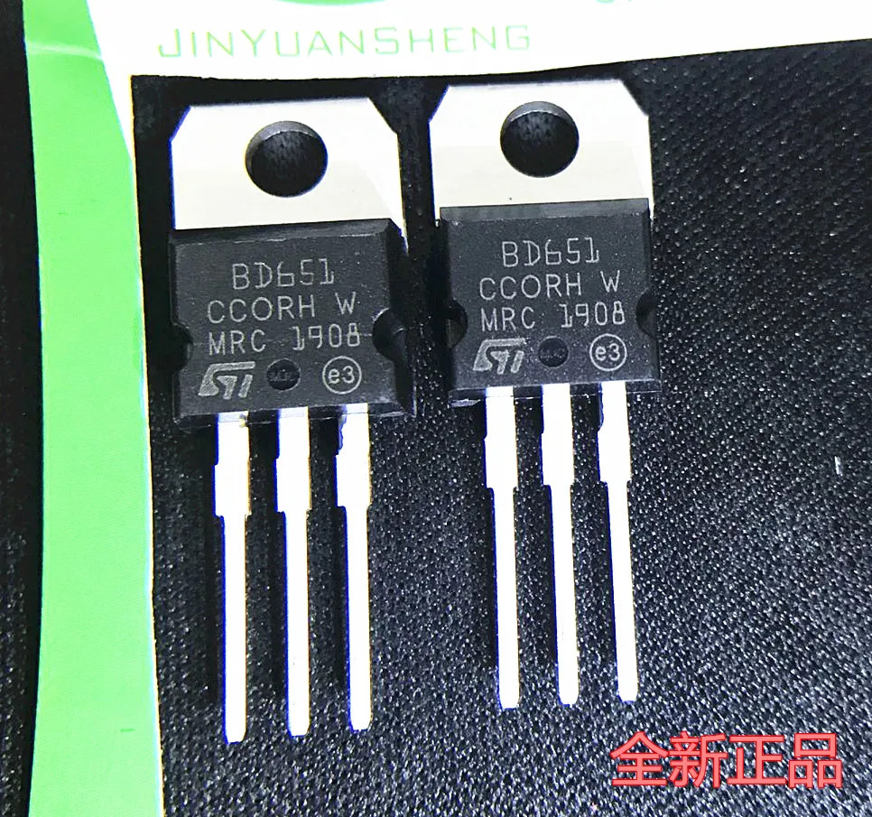 10Pcs/ lot BD651 NPN 8A 120V Transistor Darlington T0-220 New Original Product