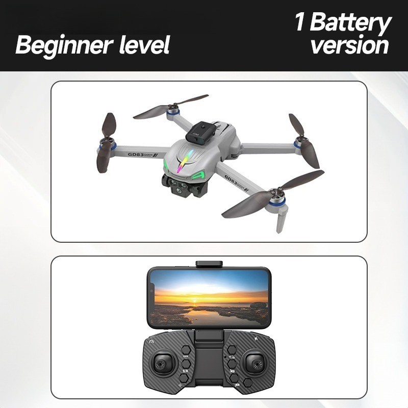 Foldable Quadcopter Drone | Brushless Motors, Large Display Remote Control