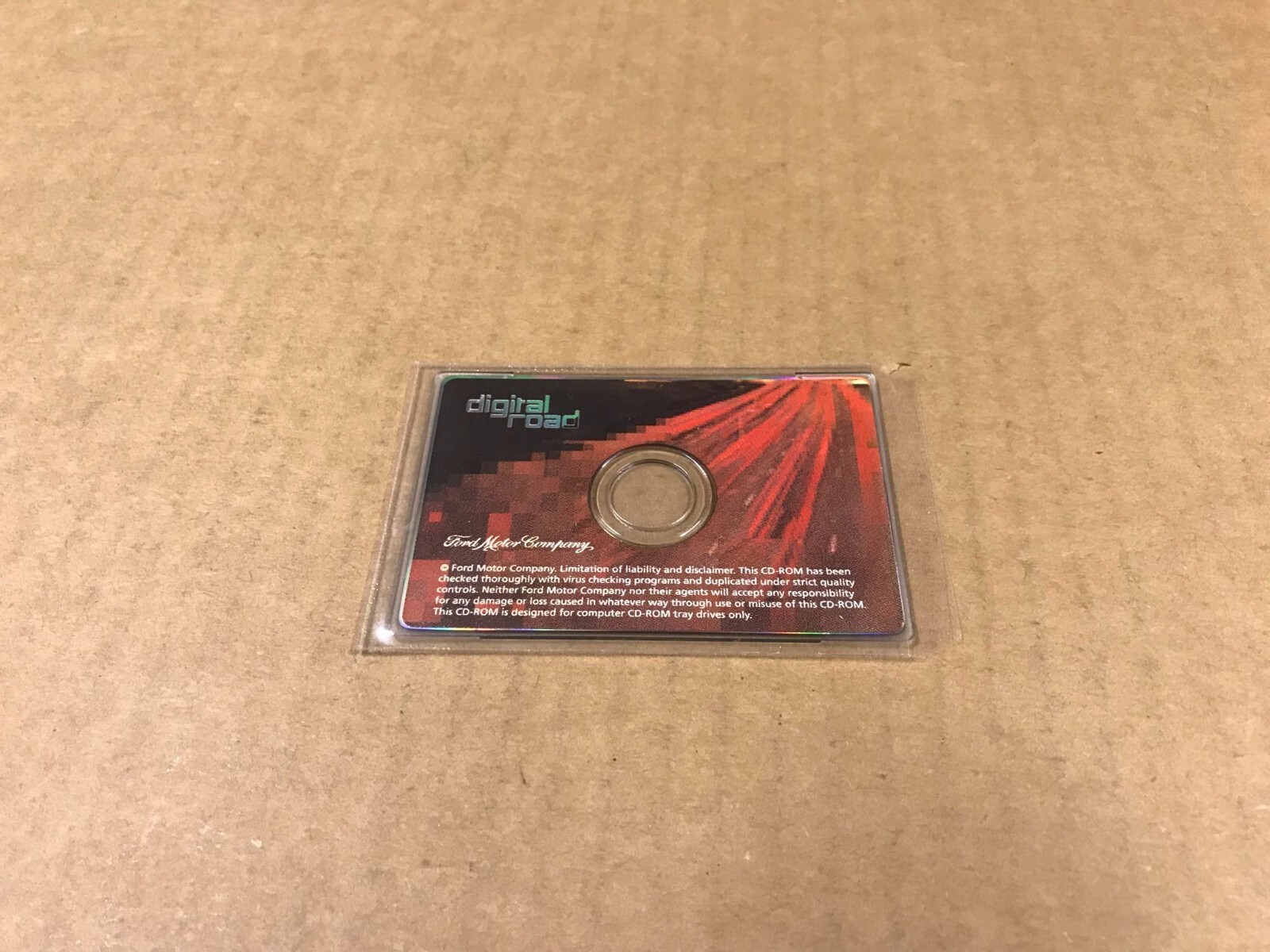 Vintage Digital Road Ford Motor Company CD-ROM Square Disc