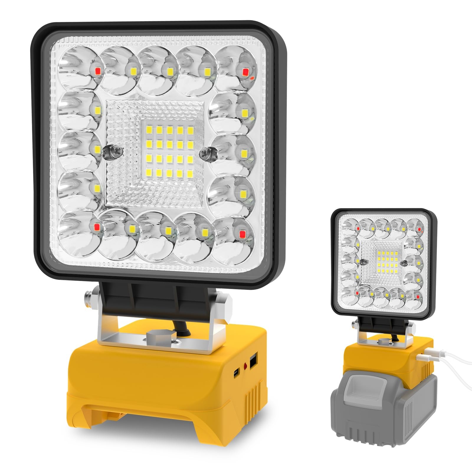 55W Work Light, Cordless Light Compatible with Dewalt 18V/20V Battery, Portba...