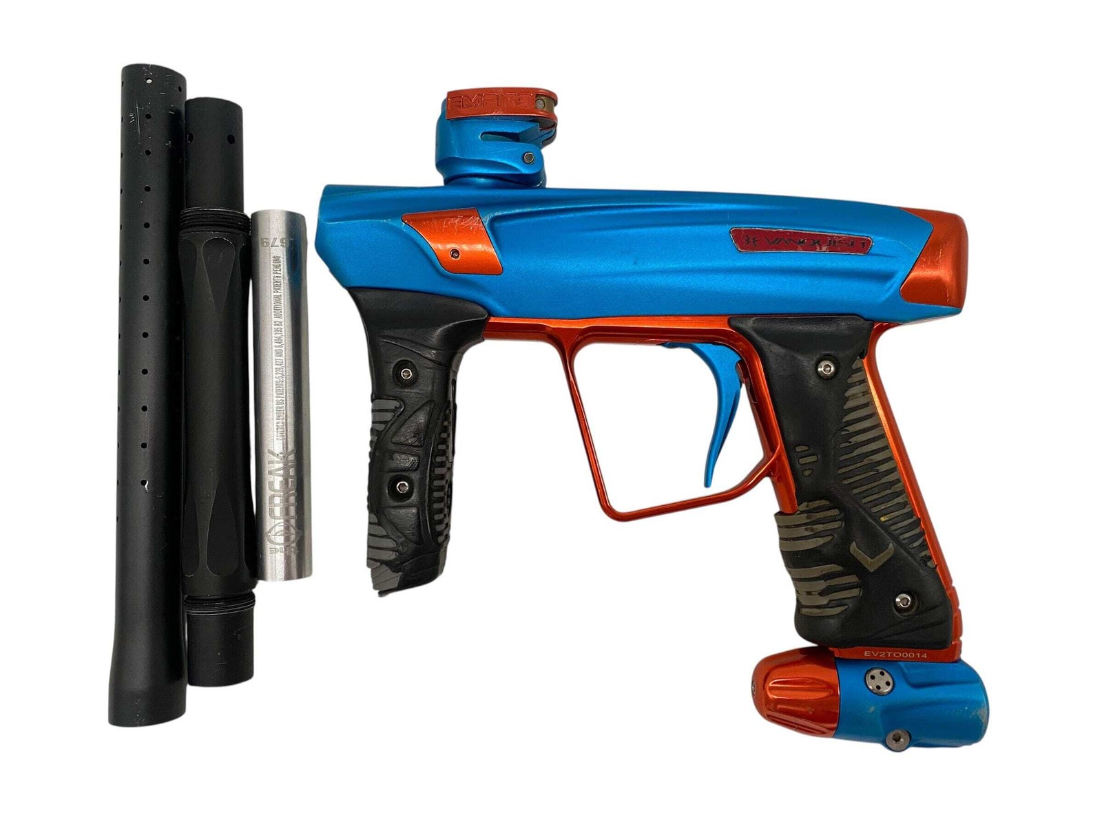 Empire Vanquish Blue/Orange Paintball Gun