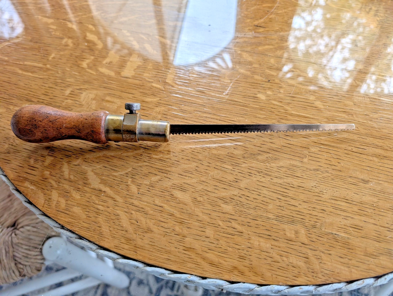 Antique, Moore & Wright, Sheffield England,  Key Hole/Pad Saw w Blade