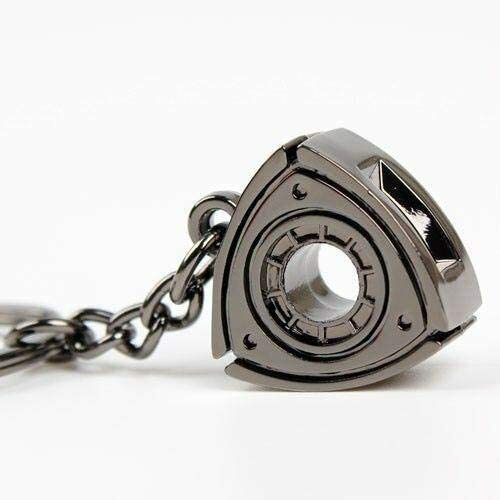 Gunmetal Rotary Mazda RX7 RX8 Keychain Automotive Part Car Gift Key Chain Ring