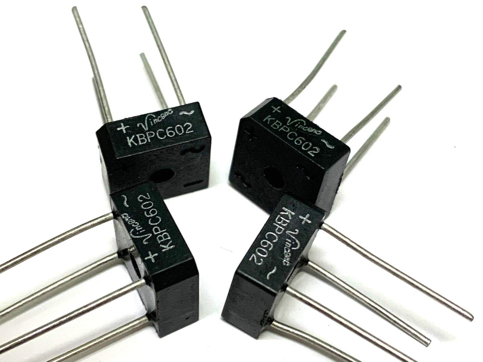 KBPC602 Bridge Rectifier Diode 6A 200V LOT OF 4