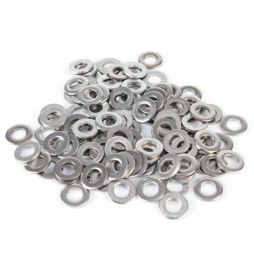 (Lot of 100) #4 Stainless Steel Flat Washer Metric