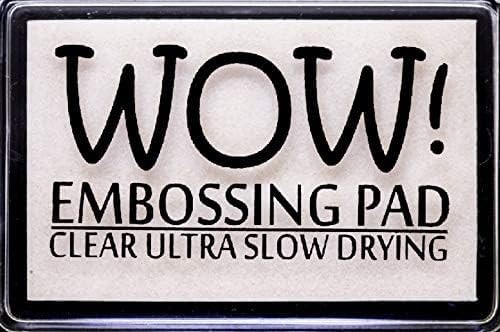 Wow! Embossing Bundle - Clear Embossing Ink Pad Ultra Slow Drying, Mixed Media