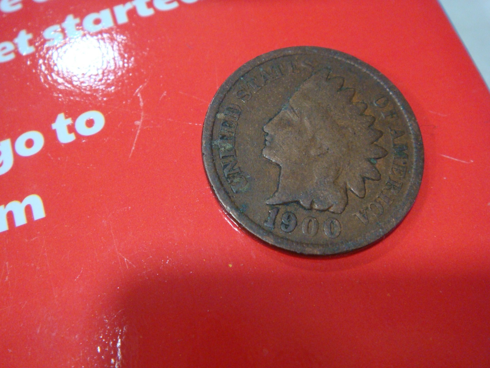 1900 Indian Head Penny IHP decent album filler - actual coin in photo