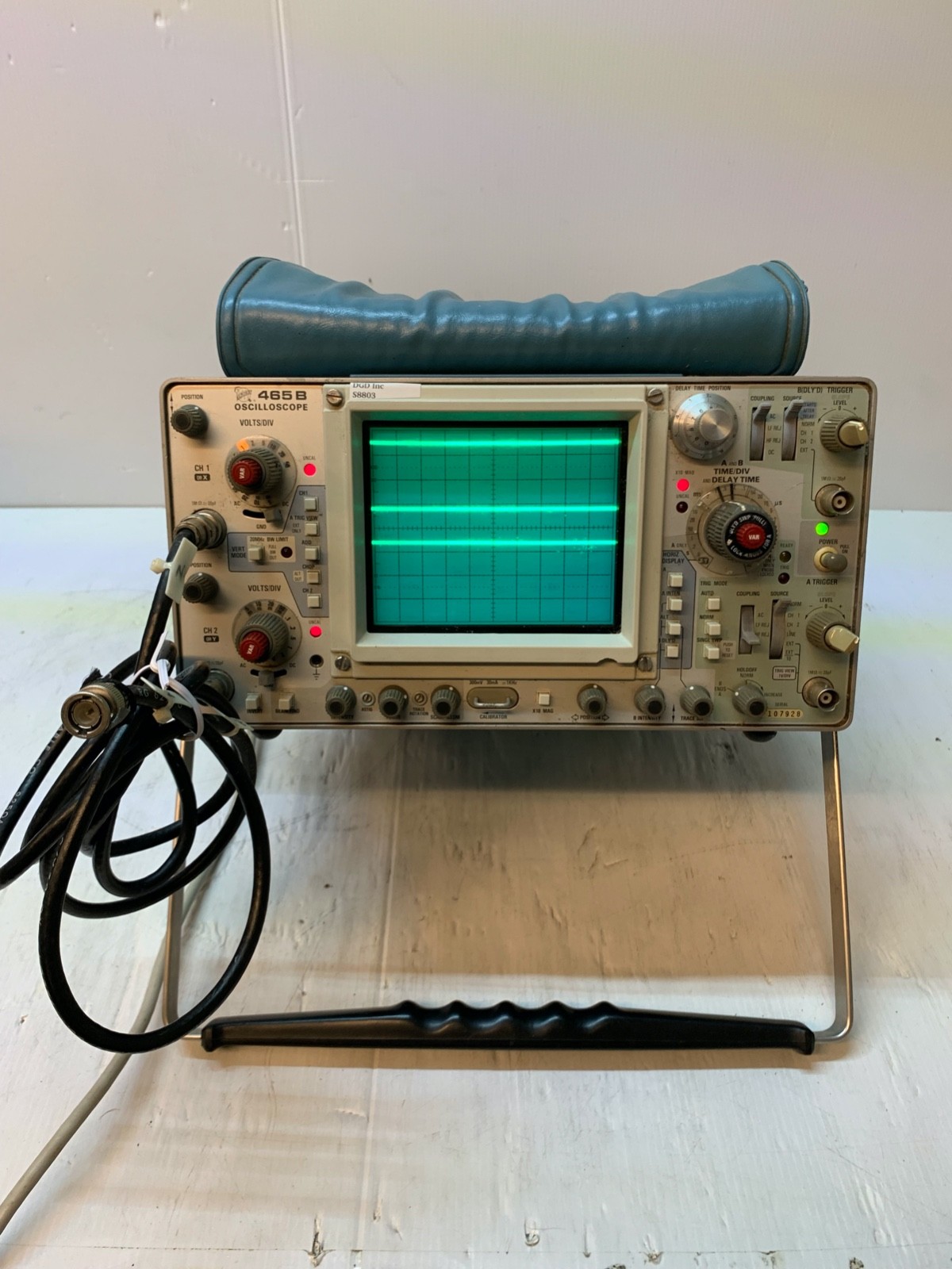 Tektronix 465 Bz Osccilloscope Only Power Tested S8803