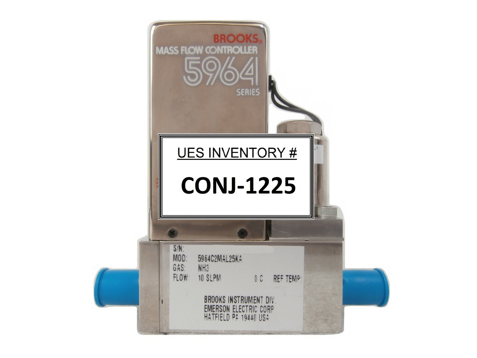 Brooks 5964C2MAL25KA Mass Flow Controller MFC Novellus 22-10523-00 Working Spare