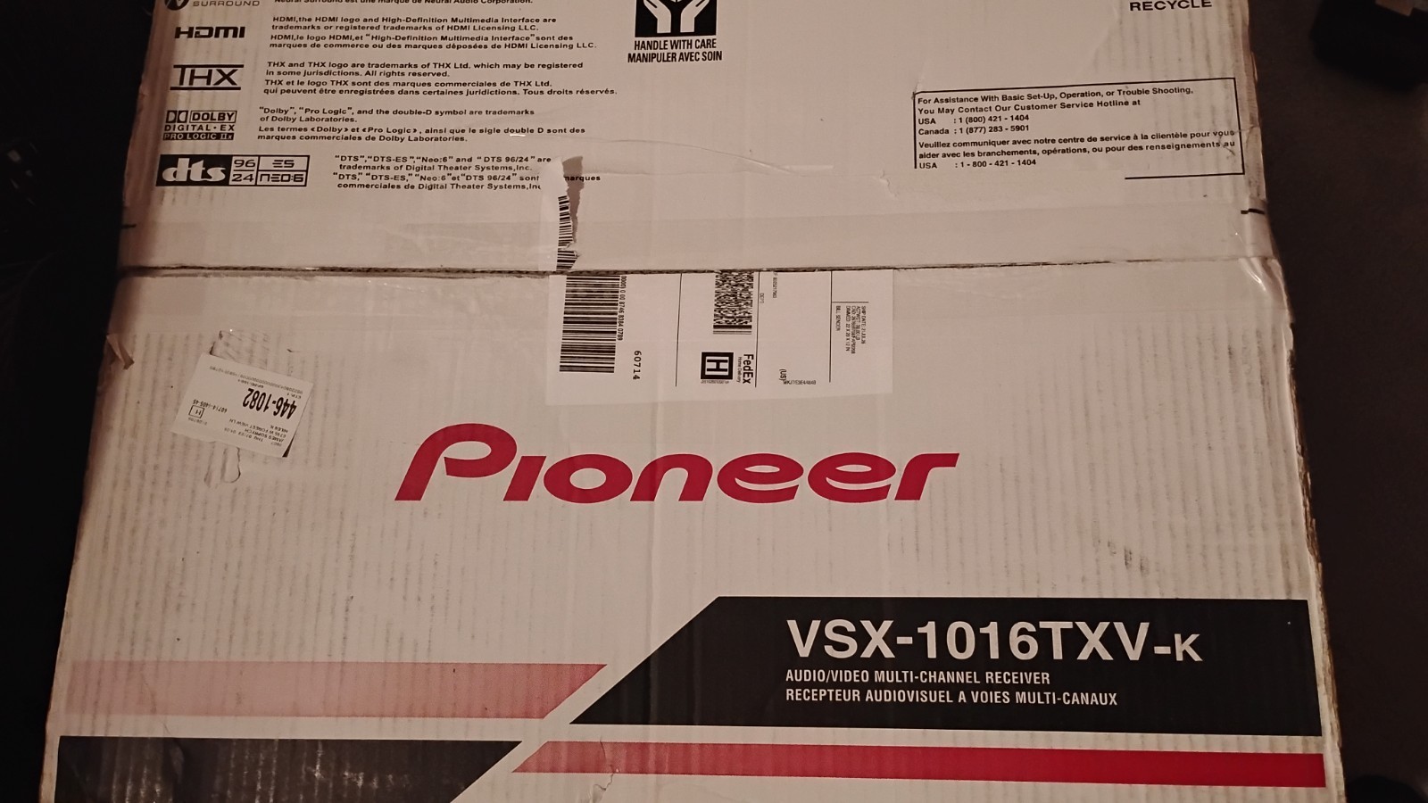 Pioneer VSX-1016TXV-K (Open Box)